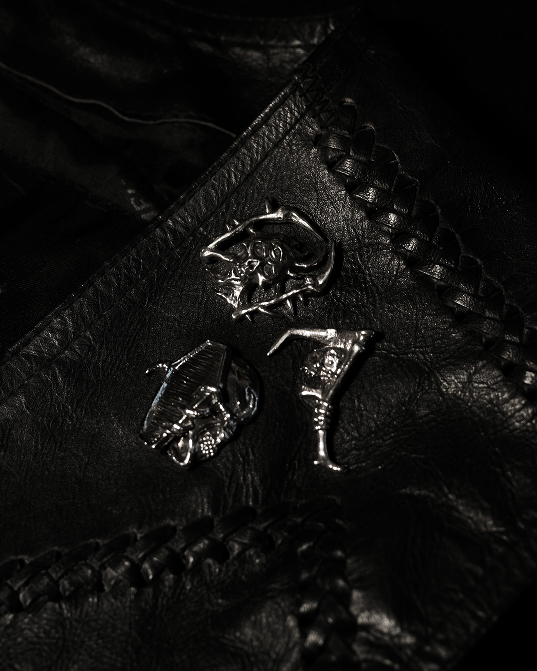 Deathbones X RiddickArt Pins (Package of 3pins)