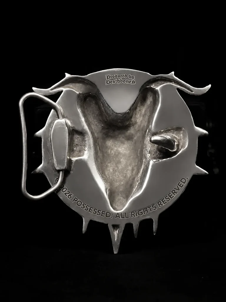 Possessed – Goat Pentagram Buckle
