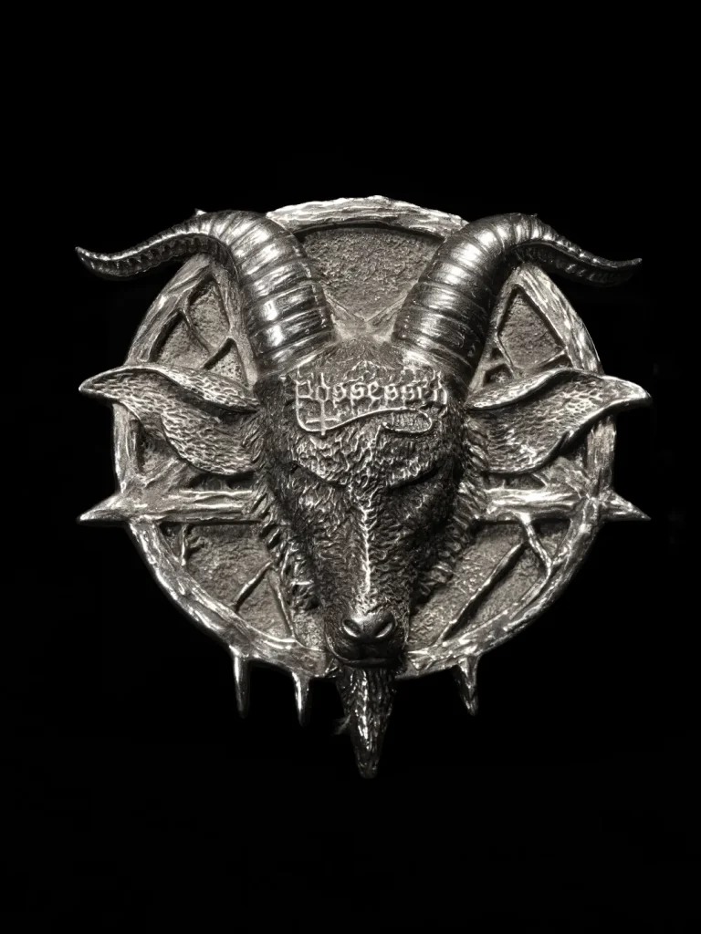 Possessed – Goat Pentagram Buckle
