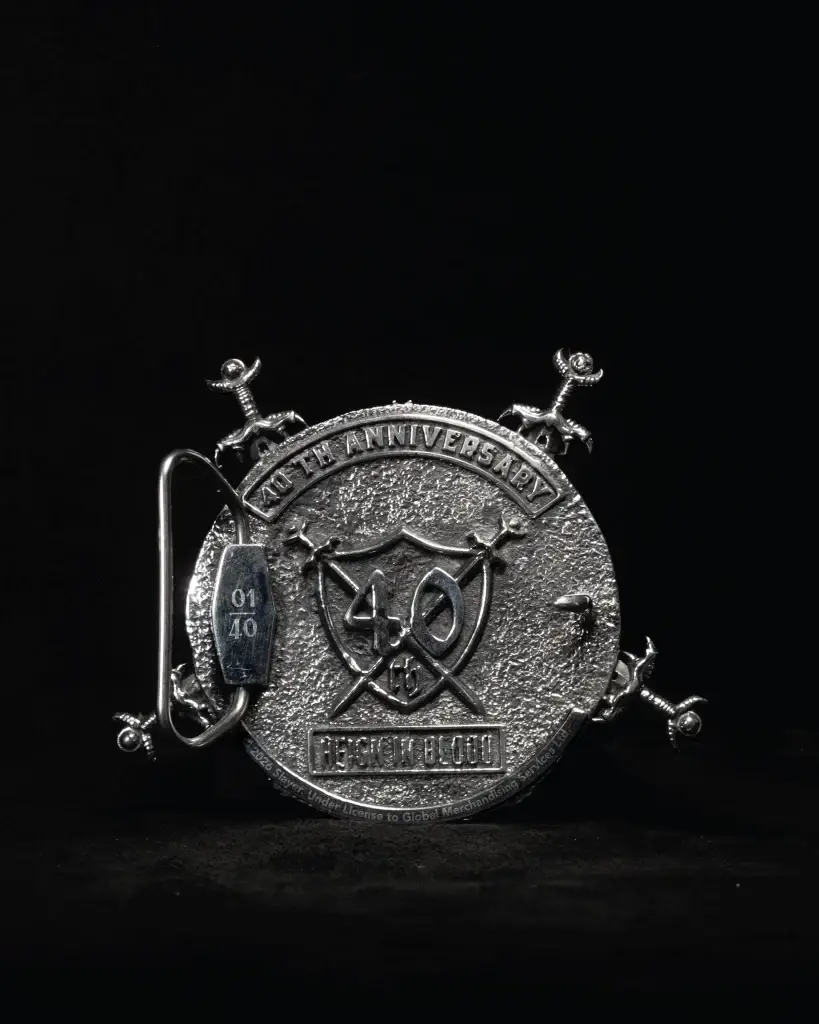 SLAYER BUCKLE – REIGN IN BLOOD 40TH ANNIVERSARY