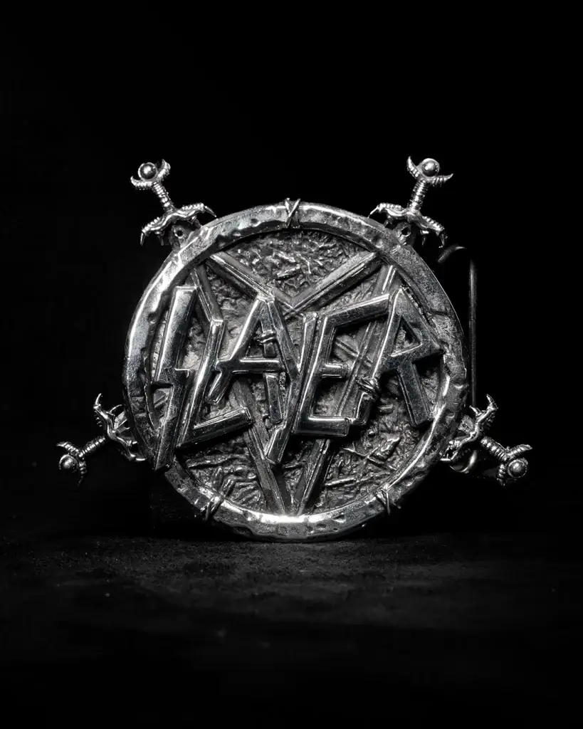 SLAYER BUCKLE – REIGN IN BLOOD 40TH ANNIVERSARY